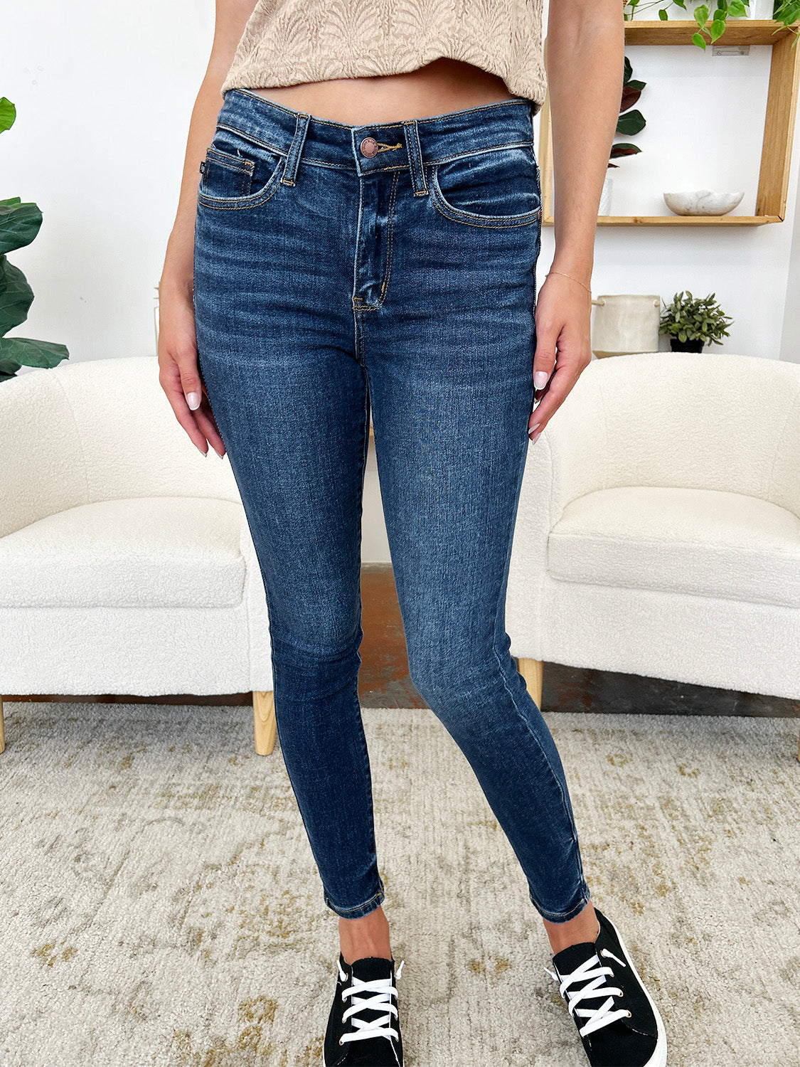 Full Size Classic Handstand Skinny Jeans