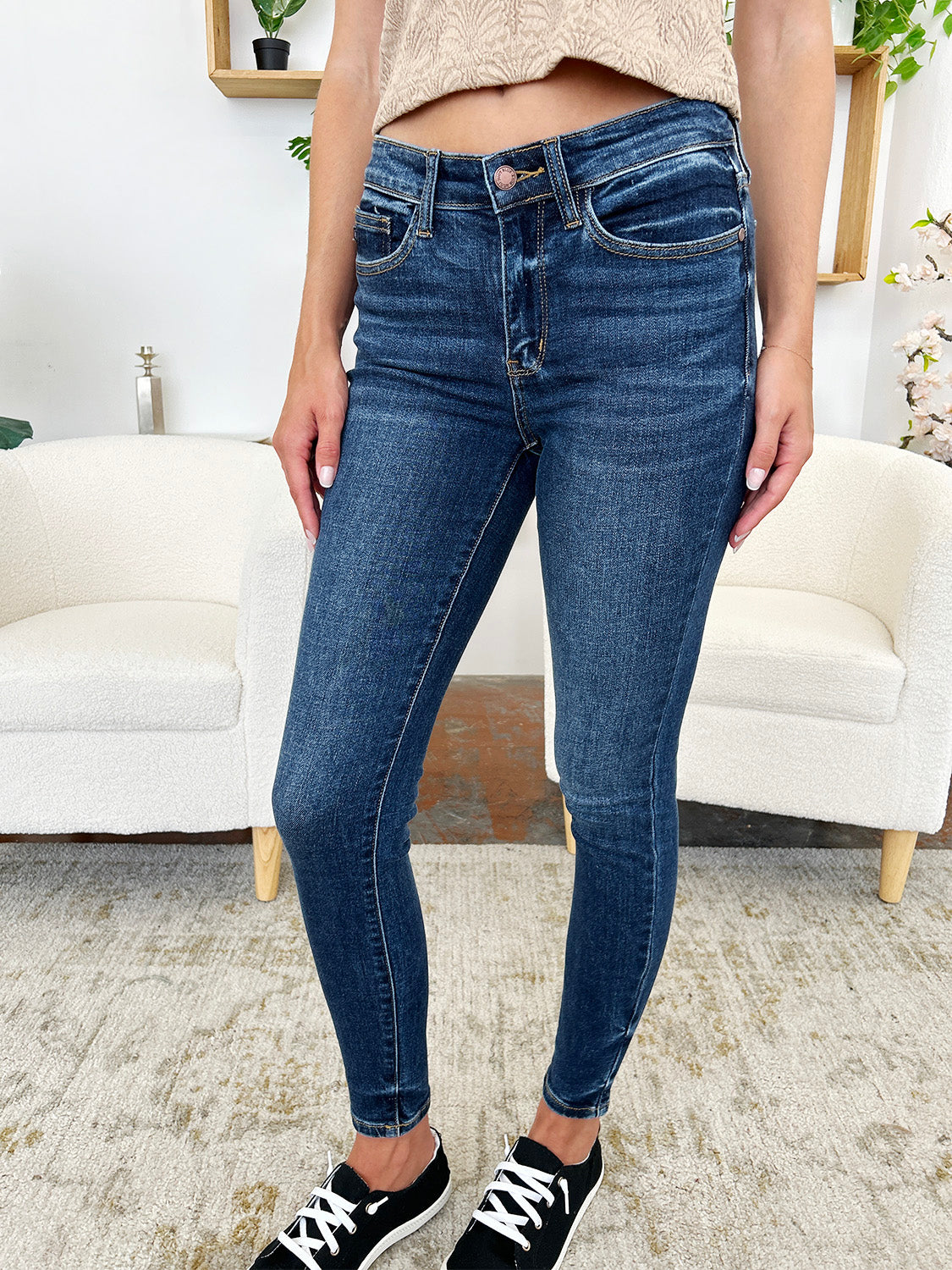 Full Size Classic Handstand Skinny Jeans