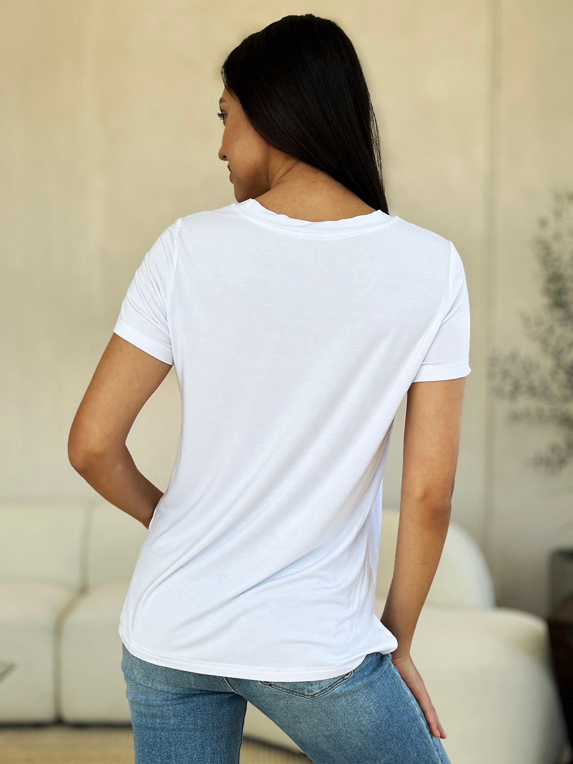 Full Size Round Neck Short Sleeve T-Shirt