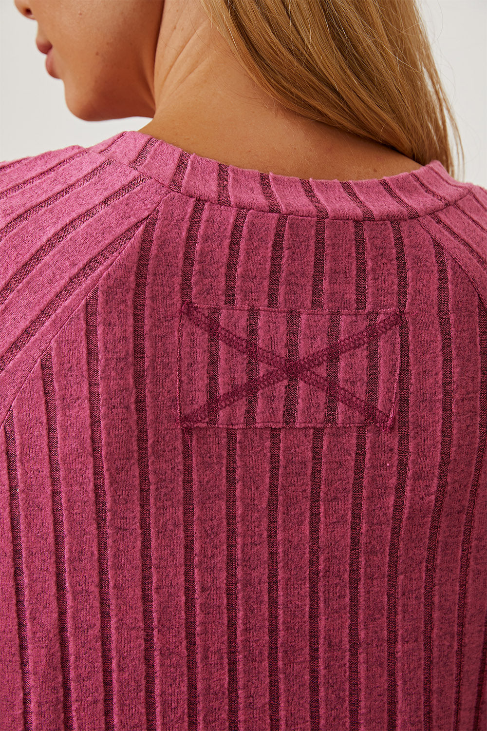 Full Size Ribbed Thumbhole Sleeve T-Shirt