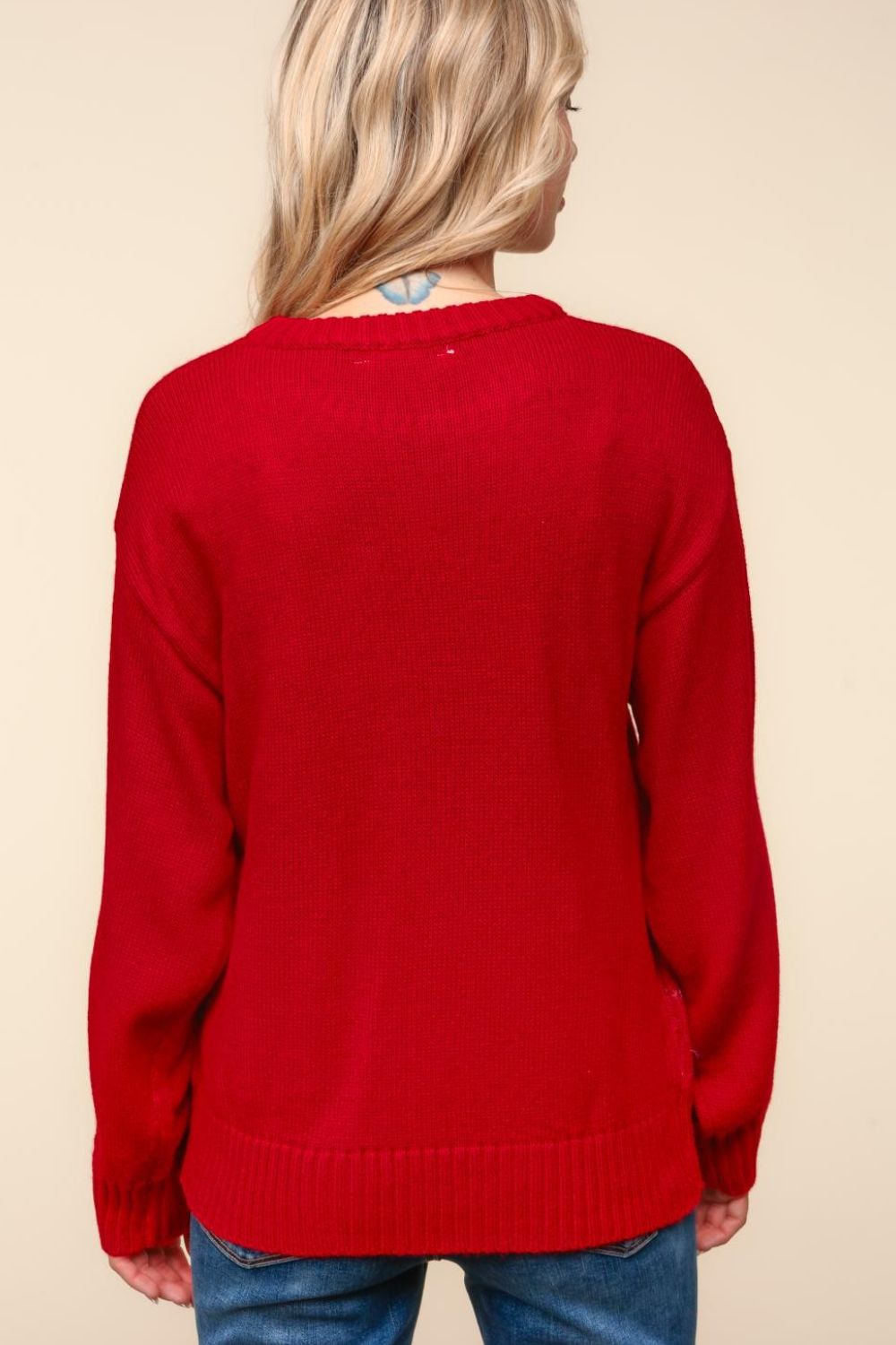 Santa Sparkle Brushed Sweater/