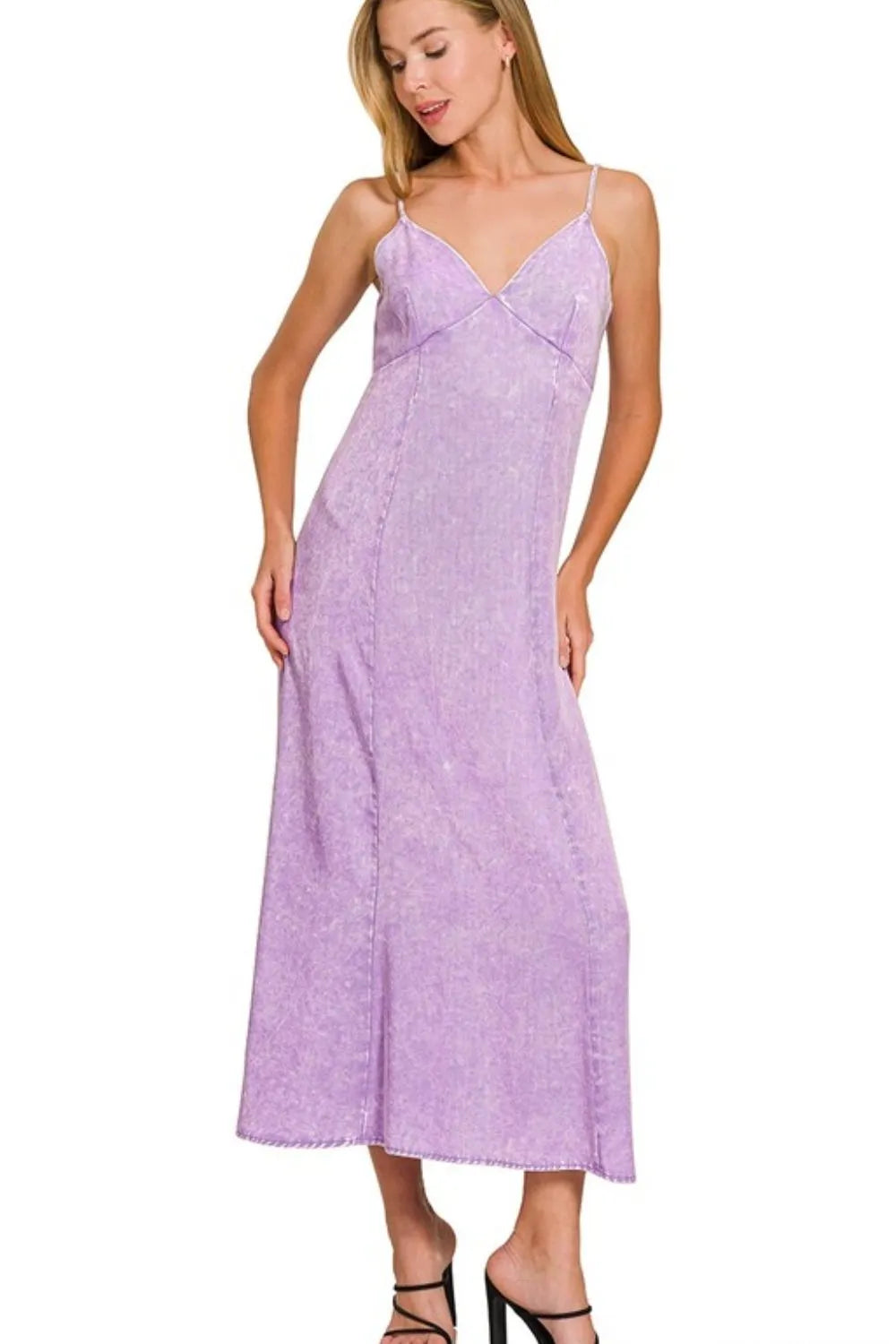 Tencel Mineral Washed Maxi Dress
