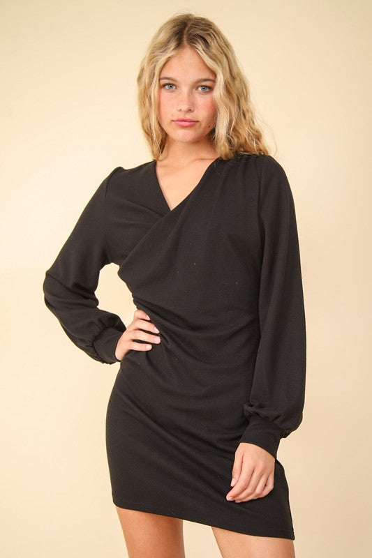 Ruched Detail Bodycon Mini Dress