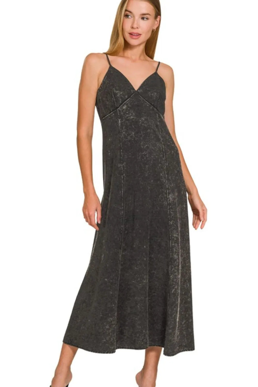Tencel Mineral Washed Maxi Dress