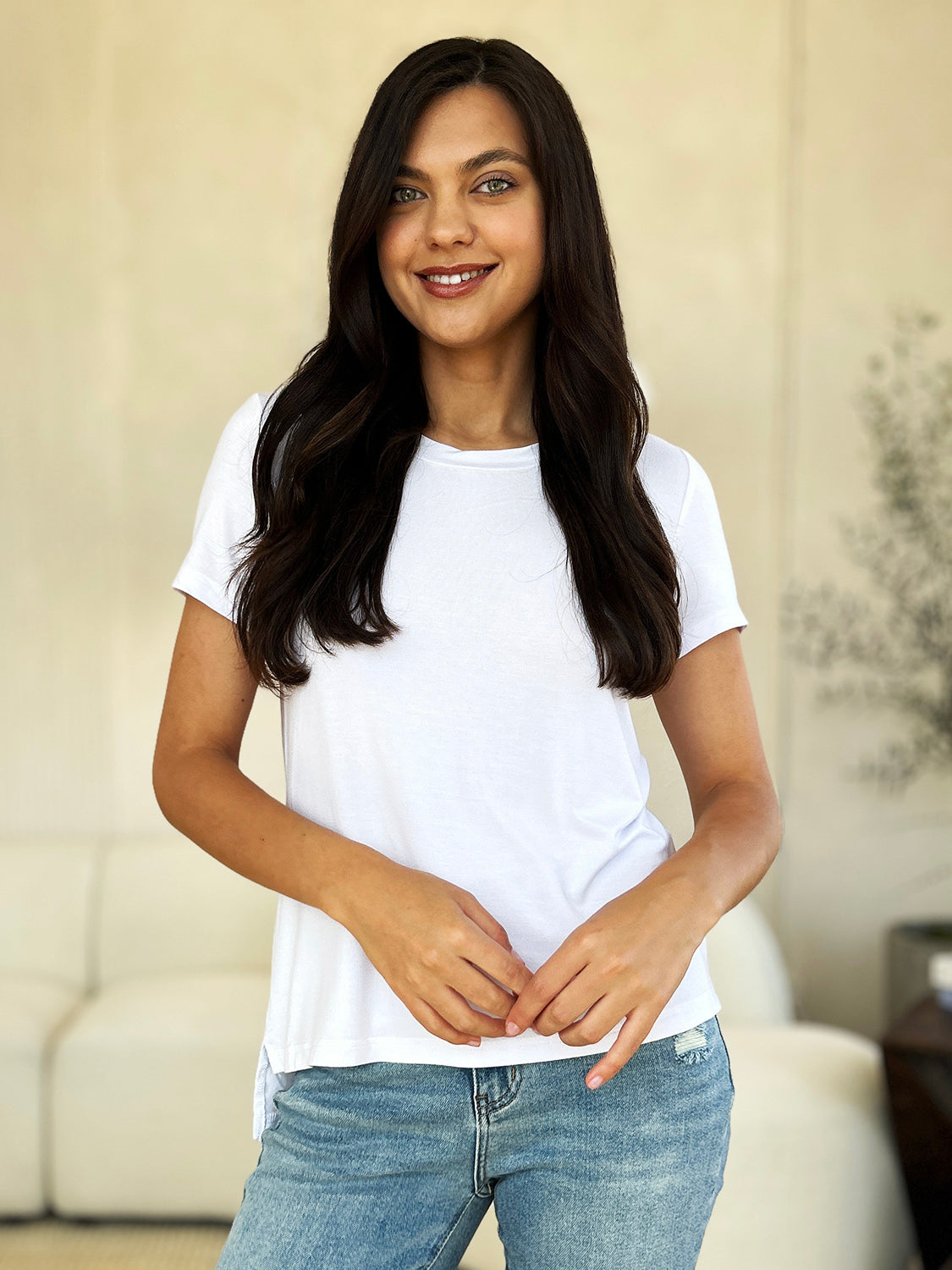 Full Size Round Neck Short Sleeve T-Shirt