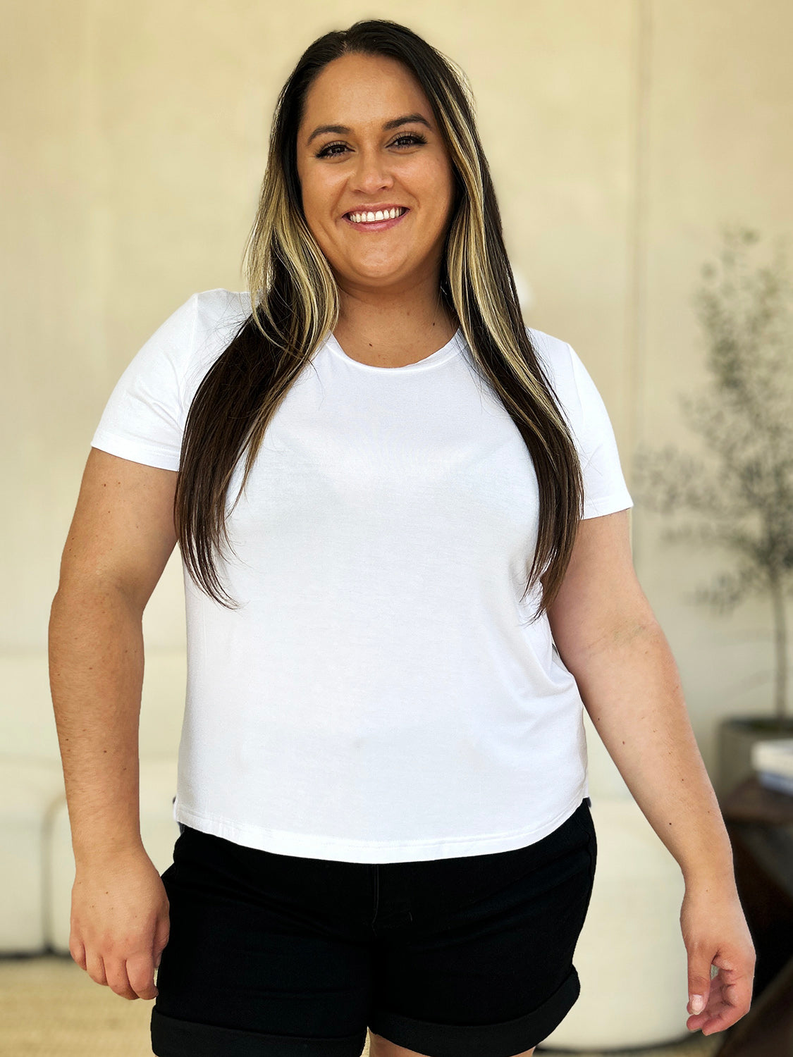Full Size Round Neck Short Sleeve T-Shirt