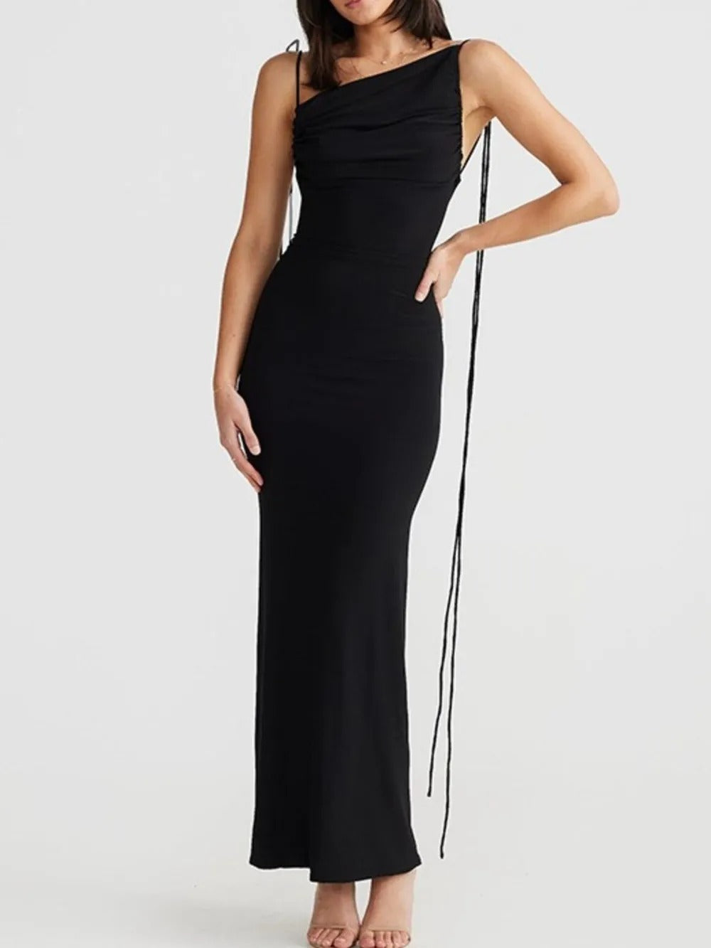 black maxi dress for women