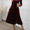 Perfee Sweetheart Neck Long Sleeve Midi Dress