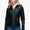 YMI Faux Layered Double-Zipper Jacket with Fuzzy Hood
