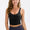 Cropped Scoop Neck Active Tank Top