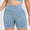 Washed High Waist Active Shorts