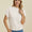 Full Size Mock Neck Short Sleeve Sweater
