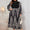 Honey Plus Size Printed Mock Neck Long Sleeve Midi Dress