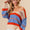 BiBi Multi Color Stripe Scoop Neck Sweater