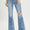 RISEN Full Size High Rise Distressed Flare Jeans