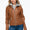 YMI Faux Layered Double-Zipper Jacket with Fuzzy Hood