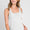 Ninexis Front Button Ribbed Round Neck Tank