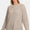 Zenana High Low Long Sleeve Waffle Sweater