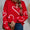 Angel Wings Heart Dropped Shoulder Long Sleeve Sweater