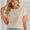 Lovelet Color Block Round Neck Half Sleeve T-Shirt