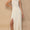Sleeveless Back Zipper Front Slit Maxi Dress
