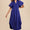 Smocked Puff Sleeve Midi Dress