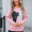 Angel Wings Bow Round Neck Dropped Shoulder Sweater