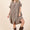 Mineral Wash Cotton Gauze Mini Shirt Dress