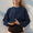 Basic Bae Round Neck Dropped Shoulder Long Sleeve Sweatshirt