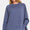 Zenana Scuba Round Neck Side Slit Sweatshirt