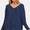 Zenana High-Low Center Seam V-Neck Sweater