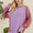 Celeste Full Size High-Low Contrast Round Neck Sweatshirt