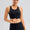 Round Neck Cutout Cropped Active Tank