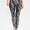 Animal Print Slim Fit Wide Waistband Long Sports Pants