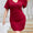 Plus Size Flutter Sleeve Mini Dress