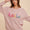 Annie Wear HELLO Embroidered Raglan Sleeve Sweater
