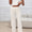 Devine Ribbed Round Neck Top and Pants Set