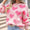 Valentine's Day Heart Jacquard Round Neck Sweater