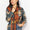 Double Take Plaid Curved Hem Shirt Jacket with Breast Pockets