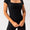 Square Neck Cap Sleeve Active Romper