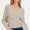 Zenana Cross Wrap Rib Long Sleeve Sweater