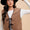 Annie Wear V-Neck Tie Detail Vest Coat