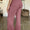 FAM-FAM Ribbed High Waist Flare Pants