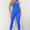 Asymmetrical Neck Wide Strap Active Jumpsuit