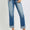RISEN Full Size High Rise Crop Straight Roll Up Jeans
