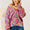 Angel Wings Woven Right V-Neck Long Sleeve Cardigan