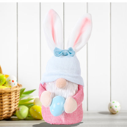 Easter Knitted Hat Faceless Doll