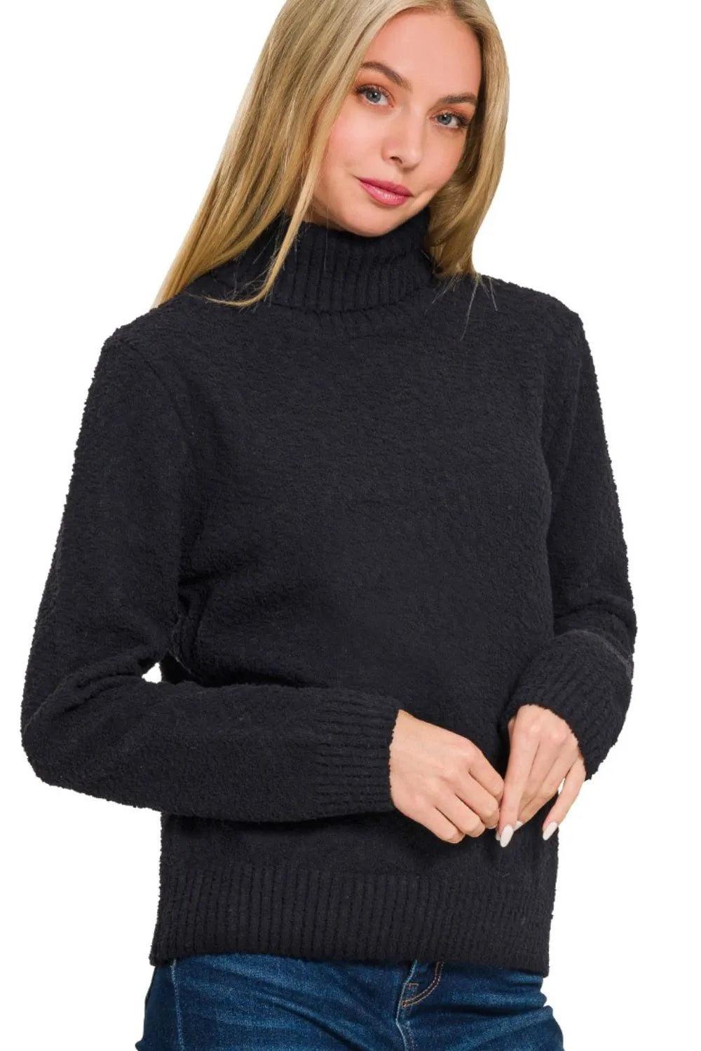 Turtle-neck Long Sleeve Sweater