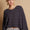 POL Round Neck Cable Knit Cropped Sweater