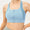 Zip-Up Round Neck Sports Bra